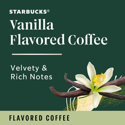 Starbucks No Artificial Flavors 100% Arabica Vanilla Flavored Ground Coffee Bag - 11 Oz - Image 2