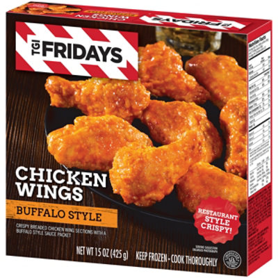 TGI Fridays Frozen Appetizers Buffalo Style Chicken Wings Box - 15 Oz - Image 6