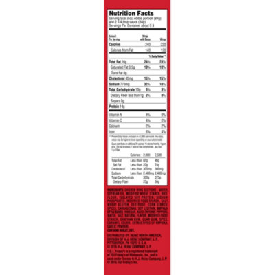 TGI Fridays Frozen Appetizers Buffalo Style Chicken Wings Box - 15 Oz - Image 7