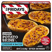 TGI Fridays Loaded Cheddar & Bacon Potato Skins Frozen Snacks Box - 13.5 Oz - Image 2