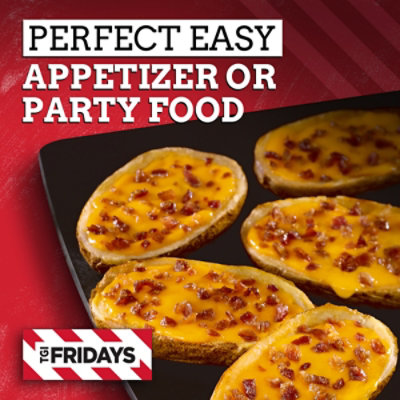 TGI Fridays Loaded Cheddar & Bacon Potato Skins Frozen Snacks - 13.5 Oz - Image 6