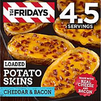 TGI Fridays Loaded Cheddar & Bacon Potato Skins Frozen Snacks Box - 13.5 Oz - Image 4