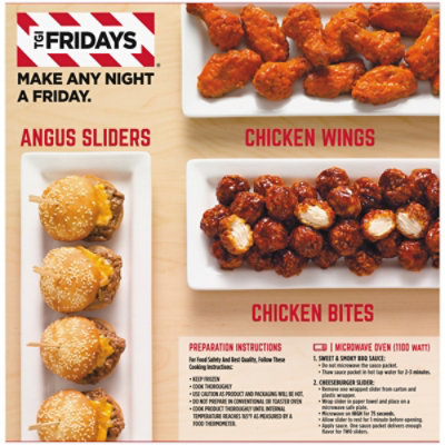 TGI Fridays Frozen Appetizers Cheeseburger Sliders with Sweet & Smoky BBQ Sauce Box - 4 Count - Image 8