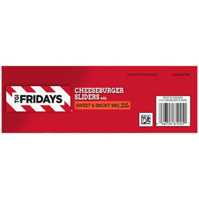 TGI Fridays Frozen Appetizers Cheeseburger Sliders with Sweet & Smoky BBQ Sauce Box - 4 Count - Image 7