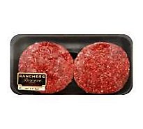 Meat Counter Ground Beef Hamburger Patties 80% Lean 20% Fat Value Pack - 2.50 Lb.