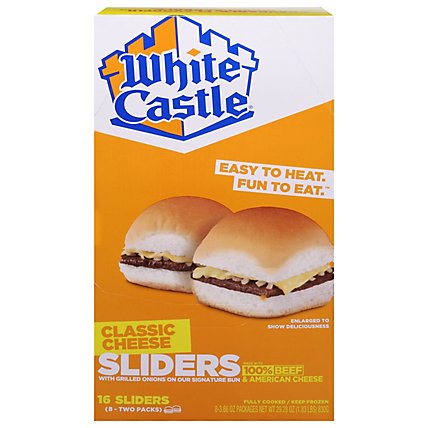 White Castle Microwaveable Cheeseburgers - 16 Count - Image 3