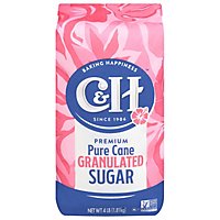C&H Sugar Granulated White Pure Cane - 4 Lb - Image 1
