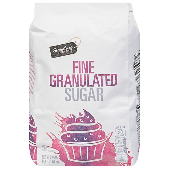 Signature SELECT Sugar Granulated – 4 Lb (Packaging may vary)