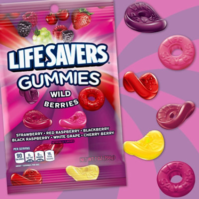 Life Savers Wild Berries Gummy Candy Bag - 7 Oz - Image 3