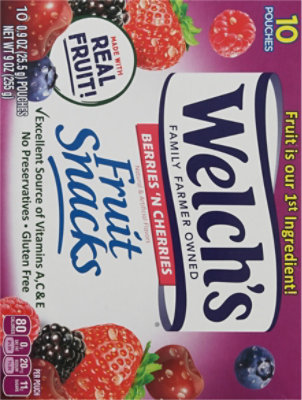 Welchs Fruit Snacks Berries N Cherries - 10-0.9 Oz - Image 6