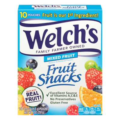 Welchs Fruit Snacks Mixed Fruit - 10-0.9 Oz