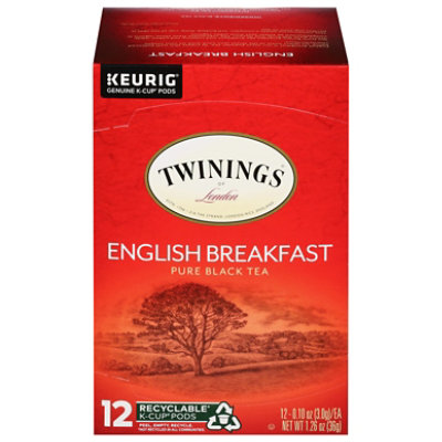 Twinings of London Black Tea K-Cup Pods English Breakfast - 12-0.11 Oz - Image 3