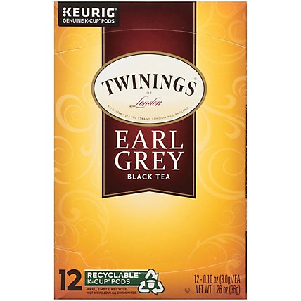Twinings of London Black Tea K-Cup Pods Earl Grey - 12-0.11 Oz - Image 2