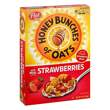 Honey Bunches of Oats Cereal With Real Strawberries - 13 Oz