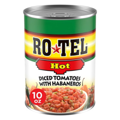 RO-TEL Hot Diced Tomatoes With Habaneros - 10 Oz