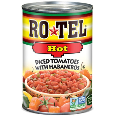 Rotel Hot Diced Tomatoes With Habaneros - 10 Oz