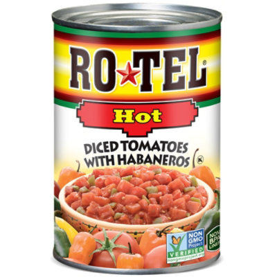 Rotel Hot Diced Tomatoes With Habaneros - 10 Oz - Image 1