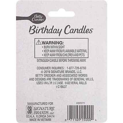 Betty Crocker Candles Confetti - 20 Count - Image 4