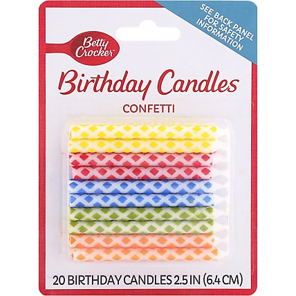 Betty Crocker Candles Confetti - 20 Count - Image 2