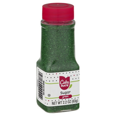 Cake Mate Decorating Decors Sugar Crystals Green - 2.25 Oz - Image 1