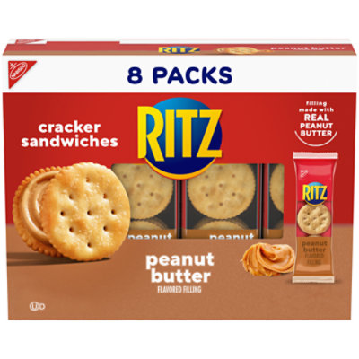 RITZ Peanut Butter Sandwich Crackers Snack Packs - 8-1.38 Oz - Image 1