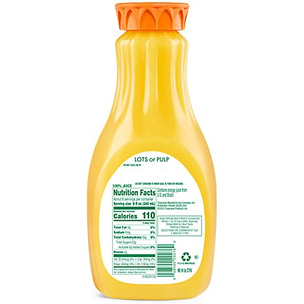 Tropicana Juice Pure Premium Orange Grovestand Lots of Pulp Chilled - 52 Fl. Oz. - Image 2
