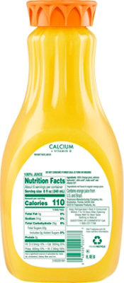 Tropicana Juice Pure Premium Orange No Pulp Calcium + Vitamin D Chilled - 52 Fl. Oz. - Image 6