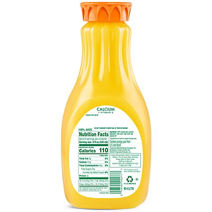 Tropicana Juice Pure Premium Orange No Pulp Calcium + Vitamin D Chilled - 52 Fl. Oz. - Image 2