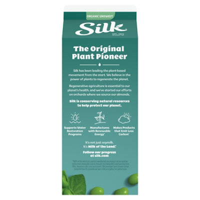 Silk Organic Unsweetened Soy Milk - 64 Fl. Oz. - Image 2