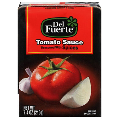 Del Fuerte Tomato Sauce Box - 7.4 Oz - Image 2