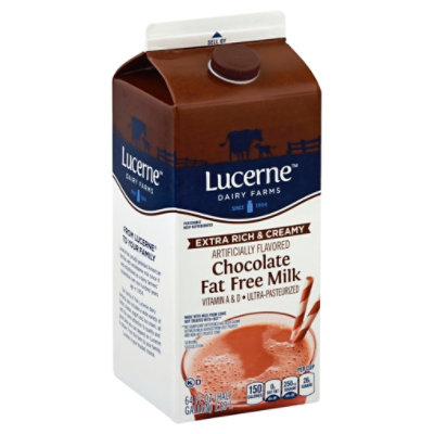 Lucerne Milk Chocolate Fat Free Half Gallon Safeway