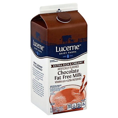 Lucerne Milk Chocolate Fat Free - Half Gallon