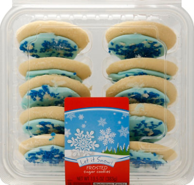 Cookie Let It Snow Blue Frosted - Each - Image 2