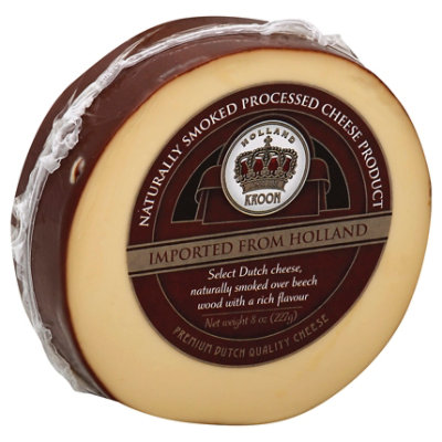 Holland Kroon Maasdam Cheese Smoked Gouda Wedge - 8 Oz ...