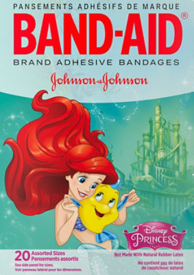 BAND-AID Brand Adhesive Bandages Disney Princess Assorted Sizes - 20 Count - Image 1