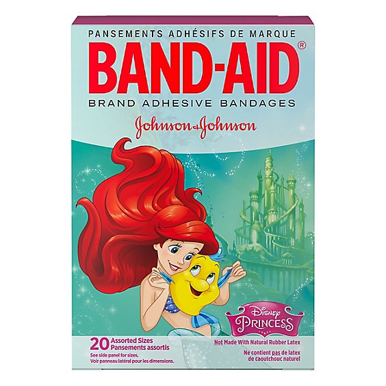 BAND-AID Brand Adhesive Bandages Disney Princess Assorted Sizes - 20 Count