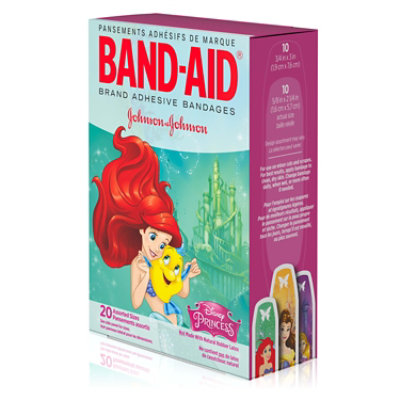 BAND-AID Brand Adhesive Bandages Disney Princess Assorted Sizes - 20 Count - Image 4