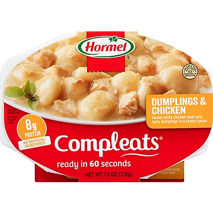 Hormel Compleats Microwave Meals Comfort Classics Dumplings & Chicken - 7.5 Oz - Image 2