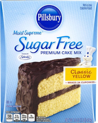 Pillsbury Moist Supreme Cake Mix Premium Yellow Sugar Free - 16 Oz
