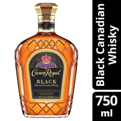 Crown Royal Black Blended Canadian Whisky - 750 Ml - Image 1