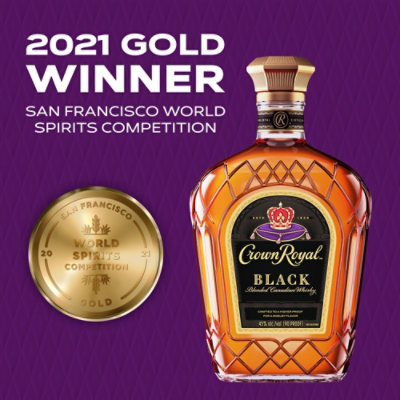 Crown Royal Black Blended Canadian Whisky - 750 Ml - Image 5