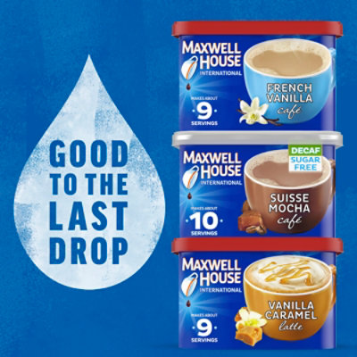 Maxwell House International French Vanilla Café-Style Instant Coffee Beverage Mix - 8.4 Oz - Image 8