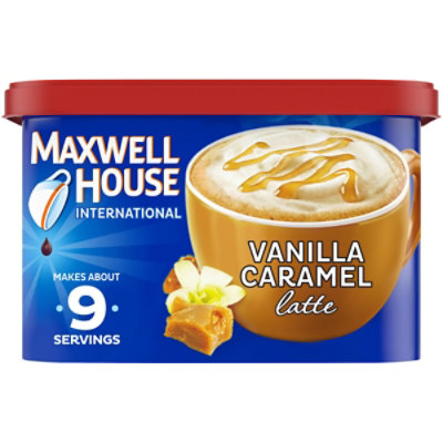 Maxwell House International Vanilla Caramel Latte Cafe Style Instant Coffee Mix Canister - 8.7 Oz - Image 2