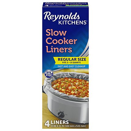Reynolds Kitchens Slow Cooker Liners Regular Size - 4 Count - Image 1