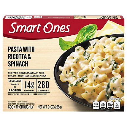 Smart Ones Savory Italian Recipes Meal Pasta With Ricotta and Spinach - 9 Oz - Image 2