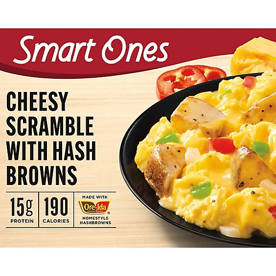 Smart Ones Cheesy Scramble with Hash Browns Frozen Meal Box - 6.49 Oz