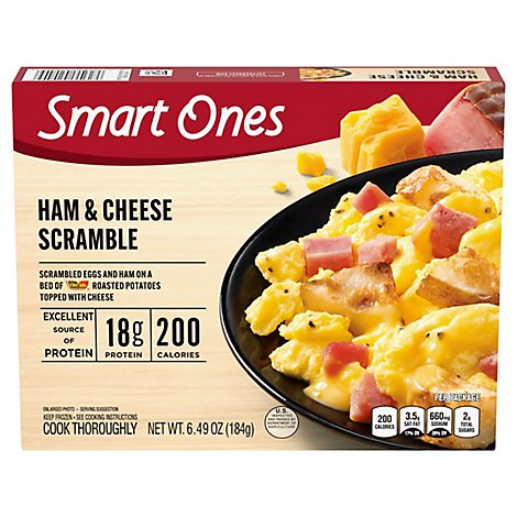 Smart Ones Tasty American Favorites Meal Ham And Cheese Scramble - 6.49 Oz