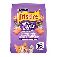 Friskies Surfin & Turfin Favorites Chicken Dry Cat Food - 16 Lb - Image 1