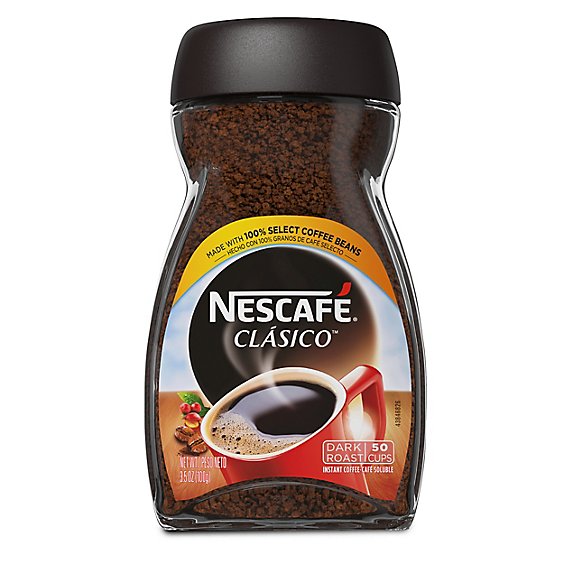 NESCAFE Classico Coffee Instant Dark Roast - 3.5 Oz