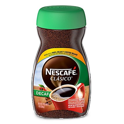 NESCAFE Classico Coffee Instant Decaf Dark Roast - 7 Oz - Image 1